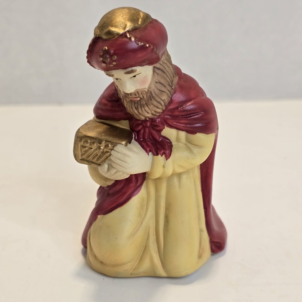 Nativity Set Porcelain Wiseman Figure Replacement Part - Picture 6 of 8